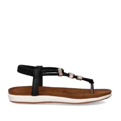 Sandálias De Dedo Liso F8043-33A Preta