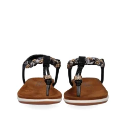 Sandálias De Dedo Liso F8043-32A Preta