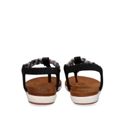 Sandálias De Dedo Liso F8043-32A Preta