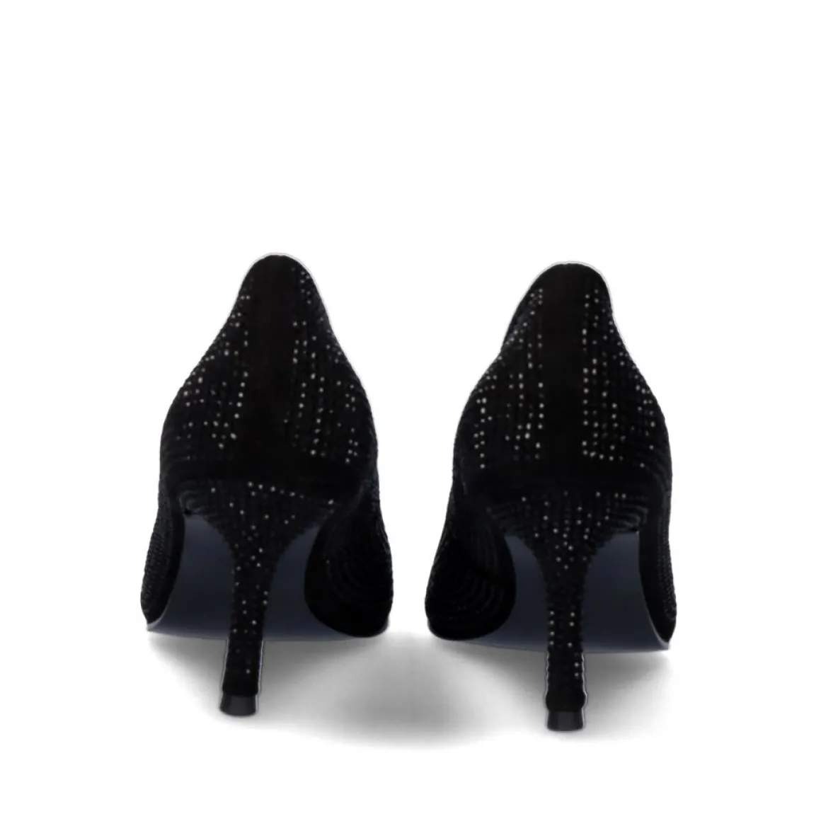 Sapato De Salao Tacao Lorena-200 Em Preto Brilhante