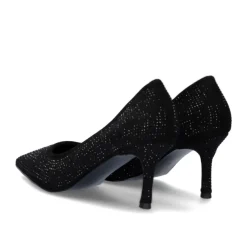 Sapato De Salao Tacao Lorena-200 Em Preto Brilhante