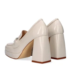 Sapato De Salto Alto Estilo Mocassim W2083-R3136 Cor Ice