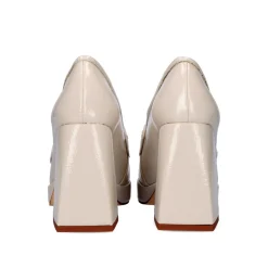 Sapato De Salto Alto Estilo Mocassim W2083-R3136 Cor Ice