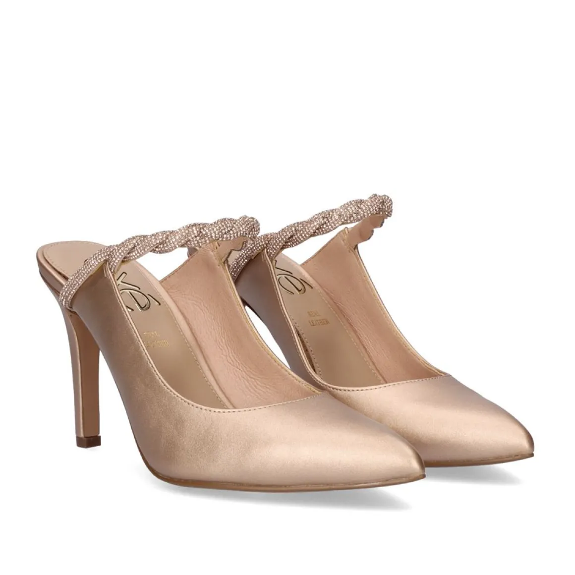 Sapato De Salto Alto Garda-946 Champanhe