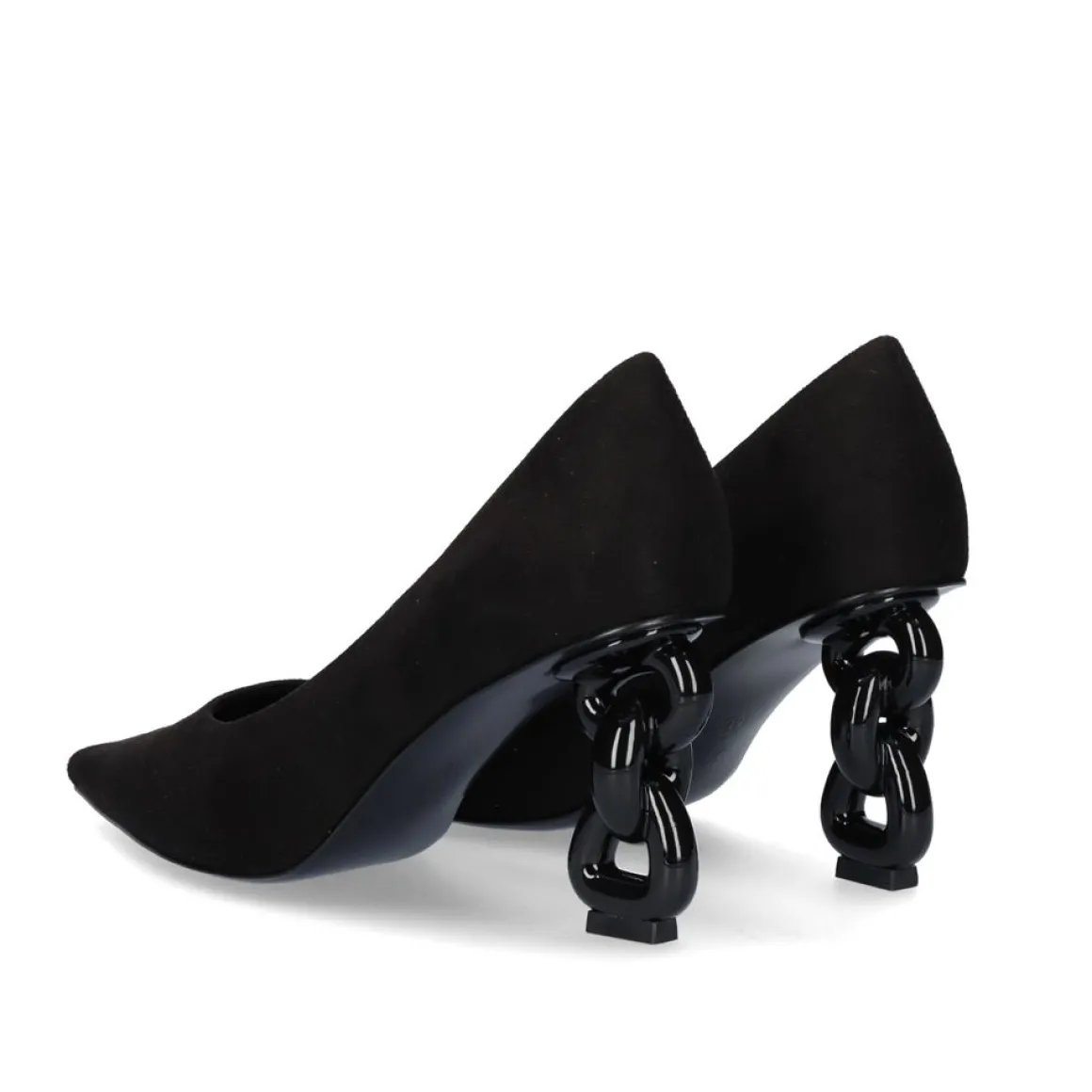 Sapato Salto (>8 Cm) Samantha-820 Fabric Preto