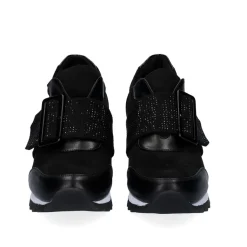 Sneaker Com Cunha Y2326-H273 Em Preto