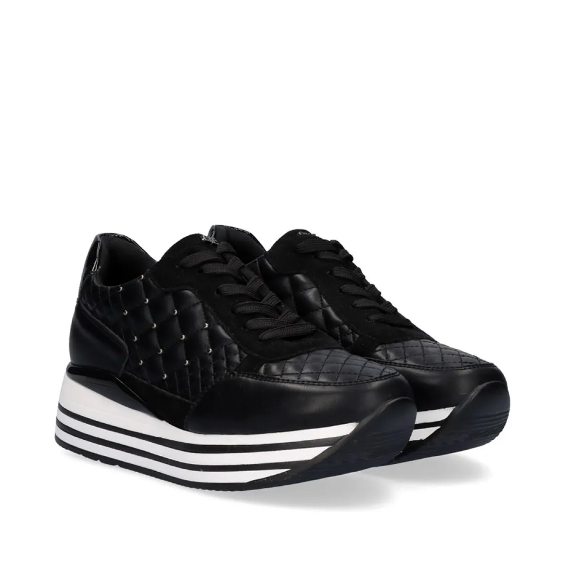 Sneaker Plataforma Ex42 Em Preto