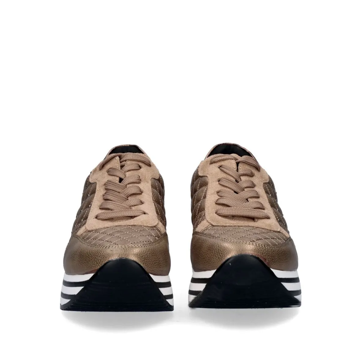 Sneaker Plataforma Ex42 Em Camel