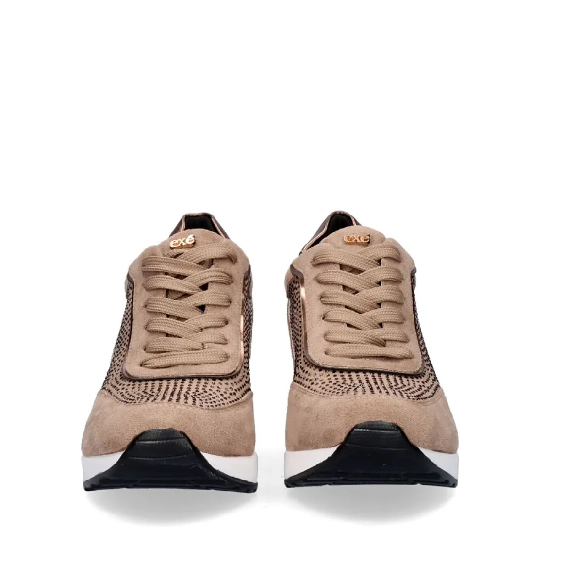 Sneaker Plataforma Ex25 Em Camel