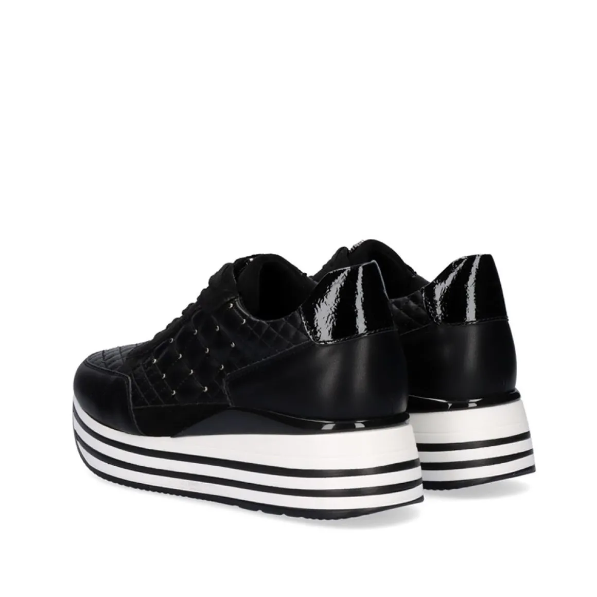 Sneaker Plataforma Ex42 Em Preto
