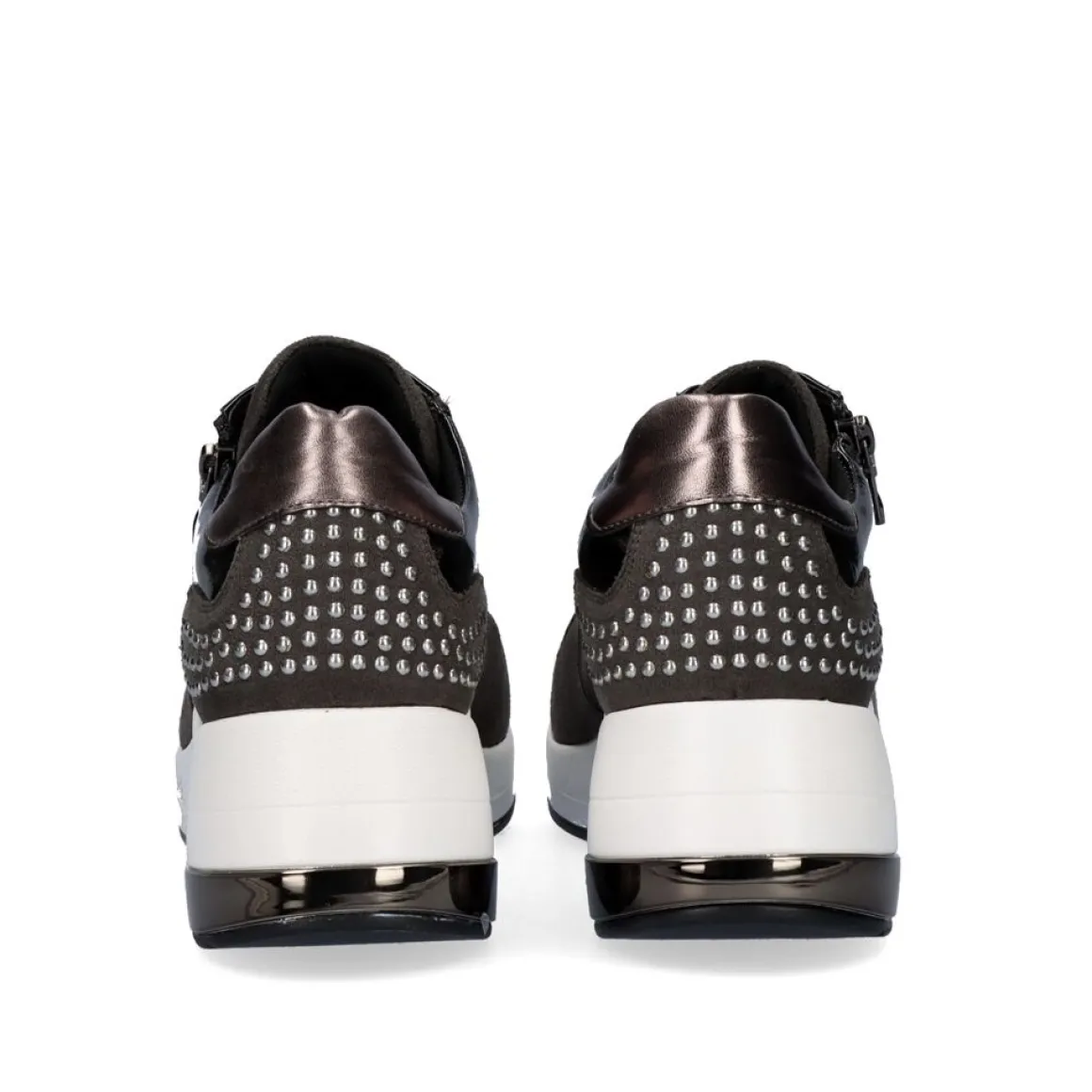 Sneaker Plataforma Ex34 Em Cinza