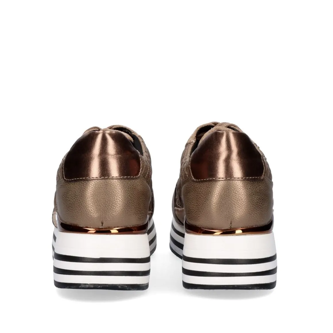 Sneaker Plataforma Ex42 Em Camel