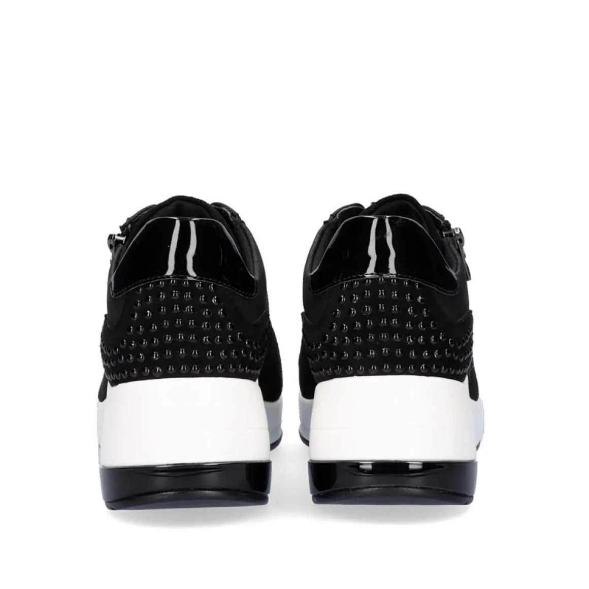 Sneaker Plataforma Ex34 Em Preto