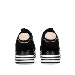 Sneaker Plataforma Rg2210 Preto-Vermelho