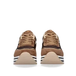 Sneaker Plataforma Rg2210B Em Bronze Brilhante