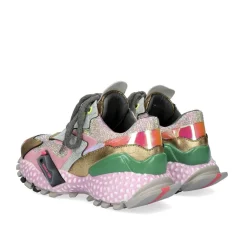 Sneakers 929-1 Couro Rosa