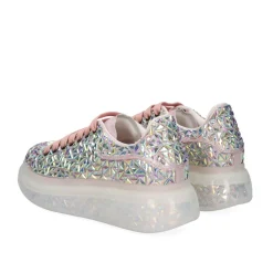 Tenis 8806-Couro 28 Rosa