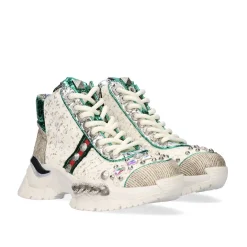 Tenis Estilo Bota C168-3 Offwhite