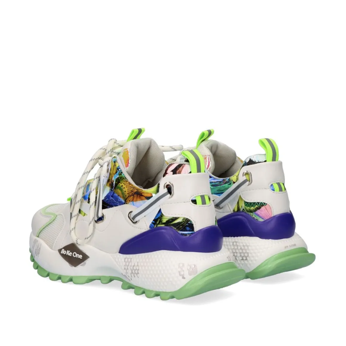 Tenis Exe D190608-12 Branco Verde