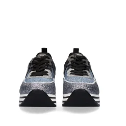 Tenis Glitter Plataforma 74-232Ex03 Pewter