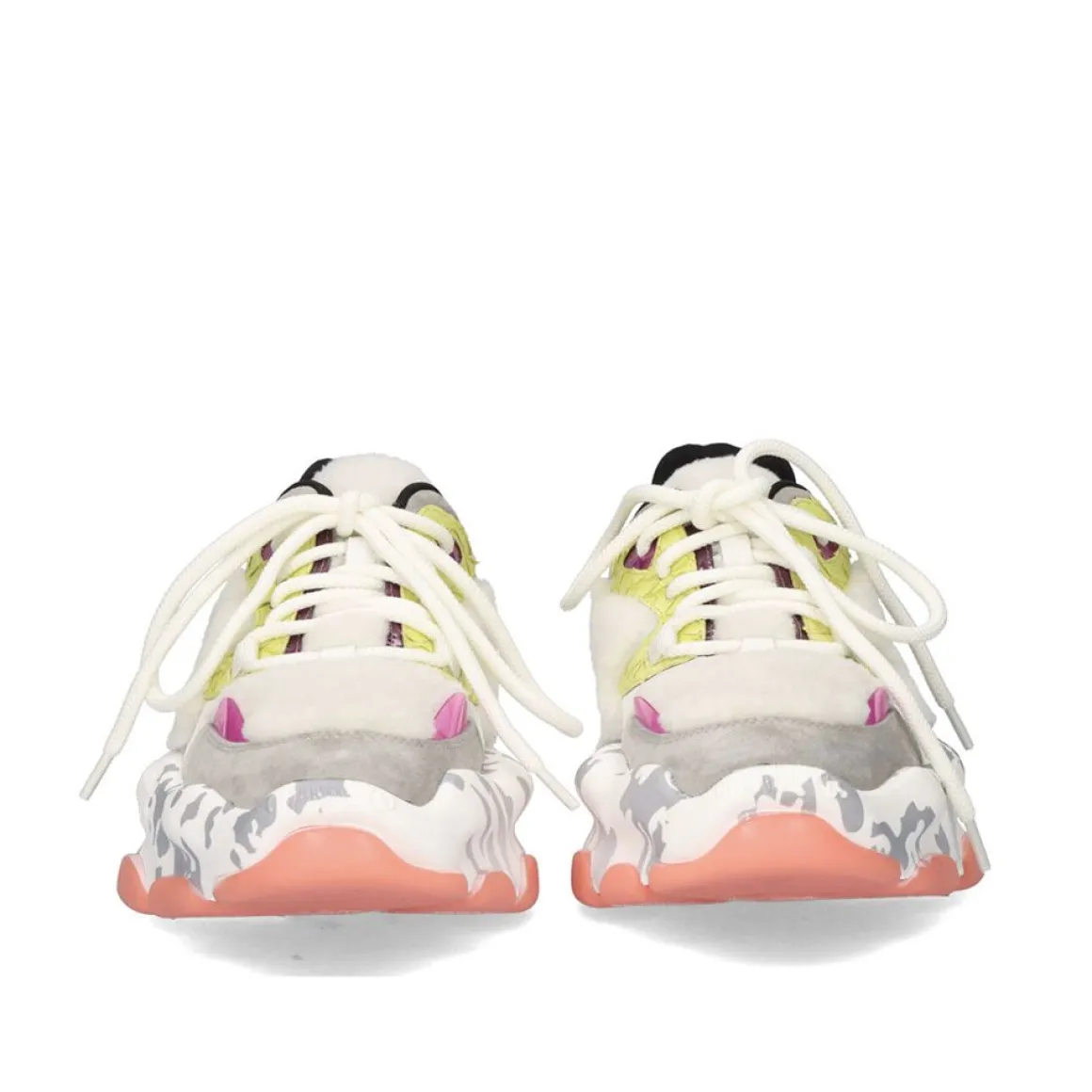 Tenis Plataforma 2112-8 Branco-Cinza