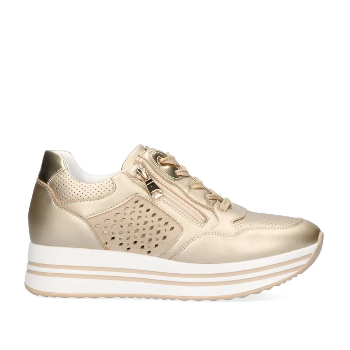 Tenis Plataforma Dourado 131-31Ex24