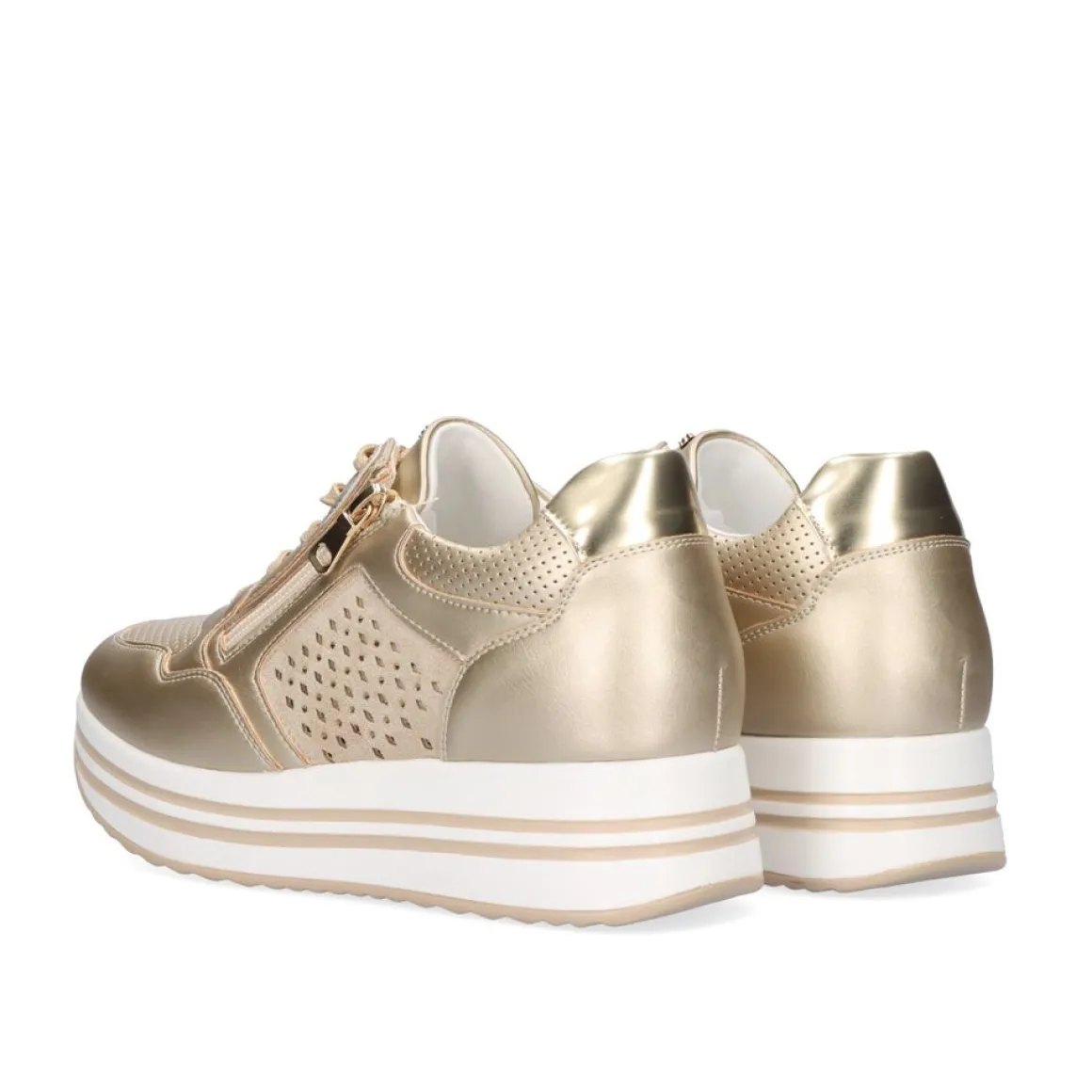Tenis Plataforma Dourado 131-31Ex24
