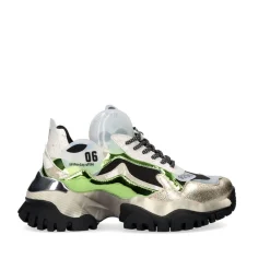 Tenis Plataforma 22E10-3 Dourado