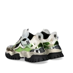 Tenis Plataforma 22E10-3 Dourado