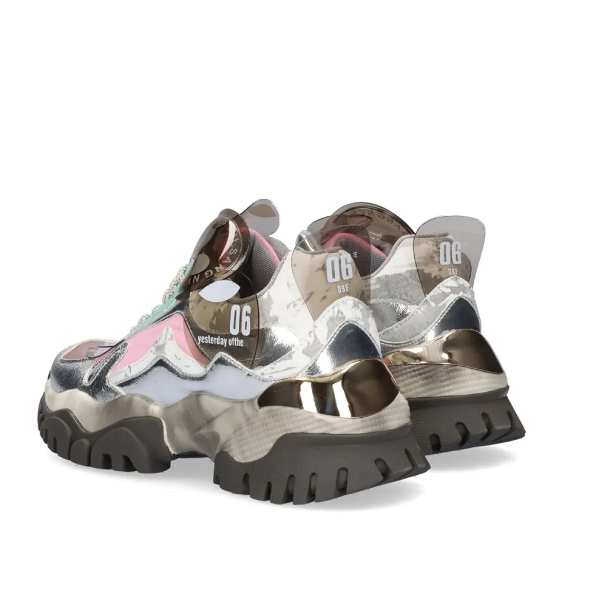 Tenis Plataforma 22E10-3 Prata