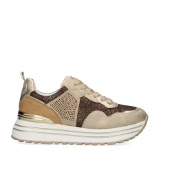 Tenis Plataforma 350-31Ex34 Beige