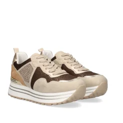 Tenis Plataforma 350-31Ex34 Beige