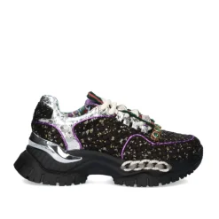 Tenis Plataforma Exe C168-2 Preto